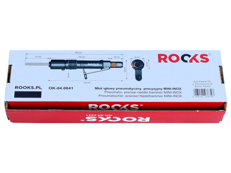 ROOKS Pneumaatiline täppis-nõelvasar MINI-INOX