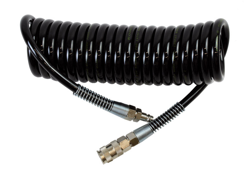 ROOKS PU spiraalne suruõhuvoolik liitmikega 12 x 8 mm 5 m