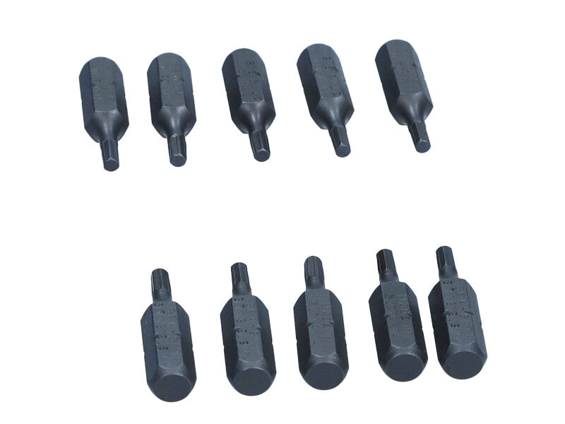 ROOKS Löökotsak kruvikeerajale 1/4″ x 25 mm x HEX 2,5 CrVMoSi, kompl. 10 tk