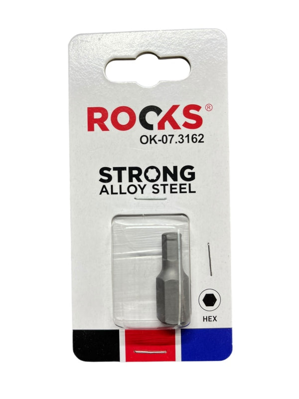 ROOKS Otsak 10 mm 3/8″ Hex 6 mm x 30 mm S2