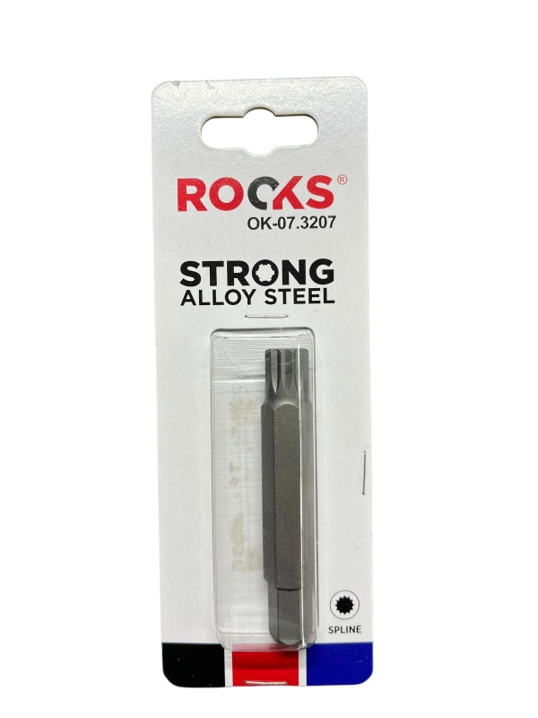 ROOKS Otsak LONG 10 mm 3/8″ SPLINE M12 x 75 mm S2