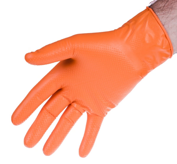 ROOKS Nitriilkindad STRONG ORANGE L, komplekt 50 tk