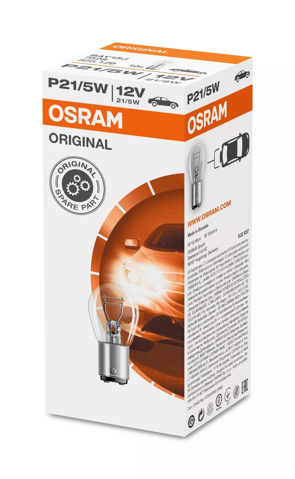 OSRAM ORIGINAL P21/5W 12 V 21/5 W signaalpirn