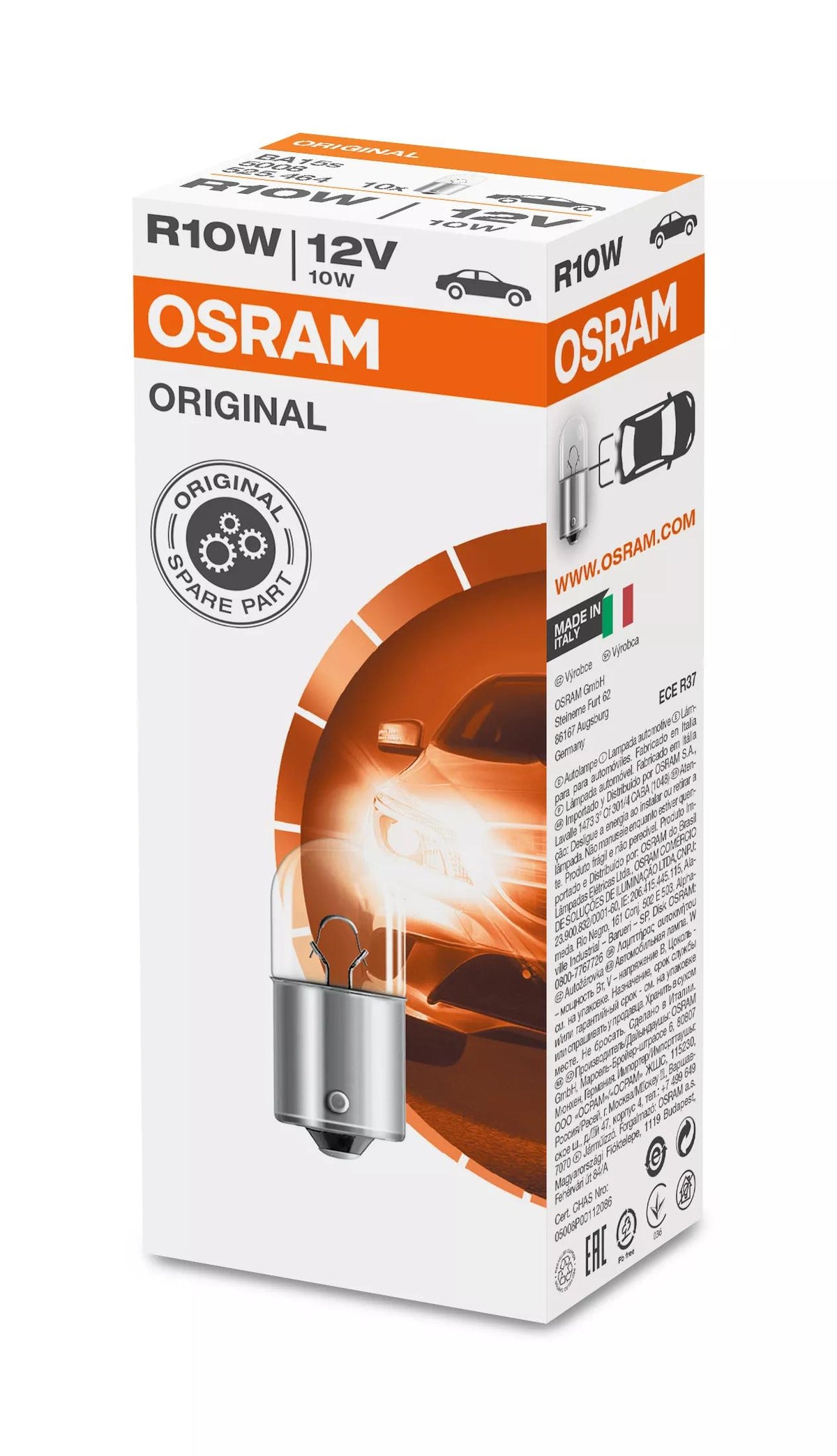 OSRAM ORIGINAL R10W 12 V 10 W signaalpirn