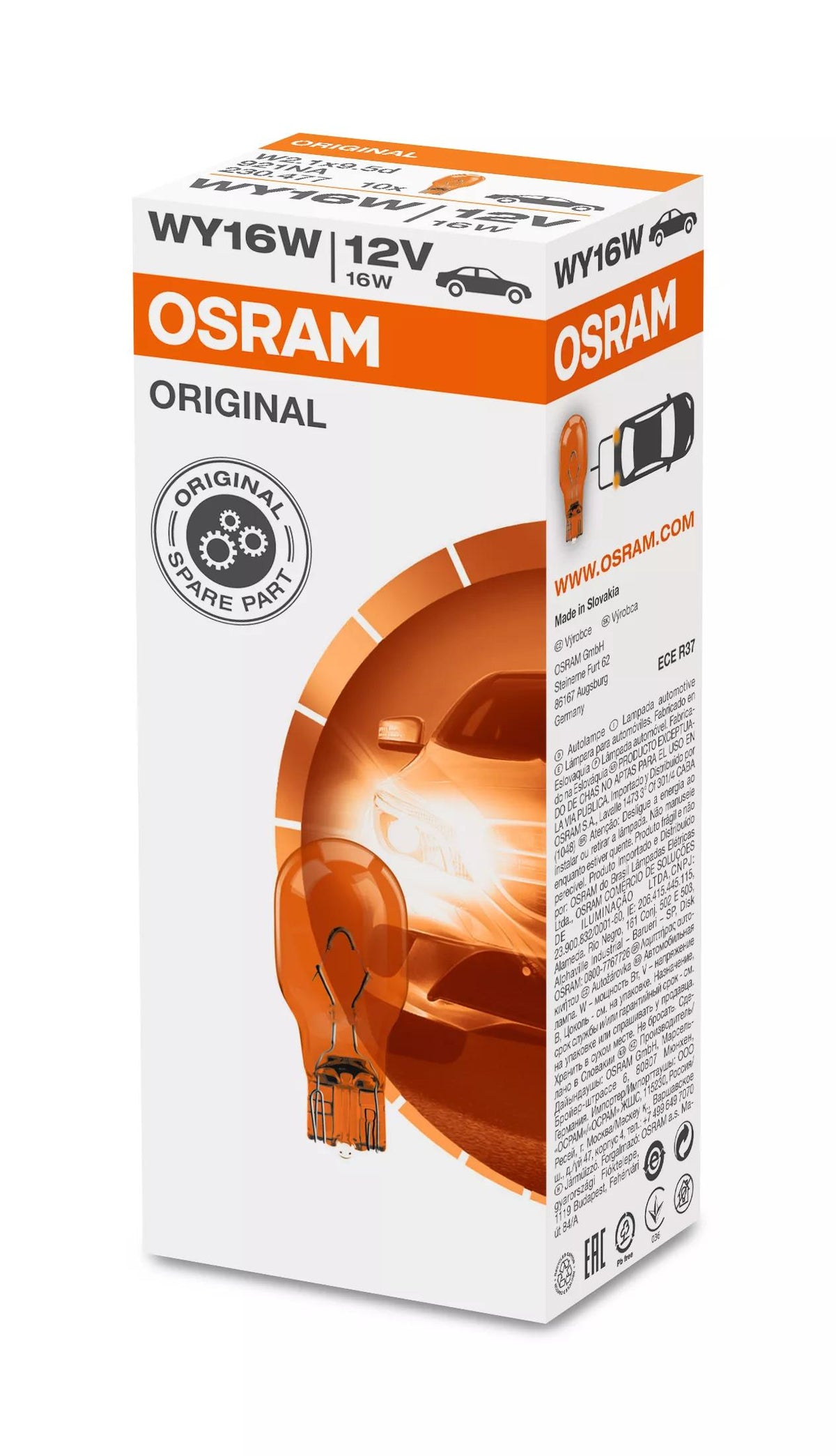 OSRAM ORIGINAL WY16W 12.8 V 16 W signaalpirn