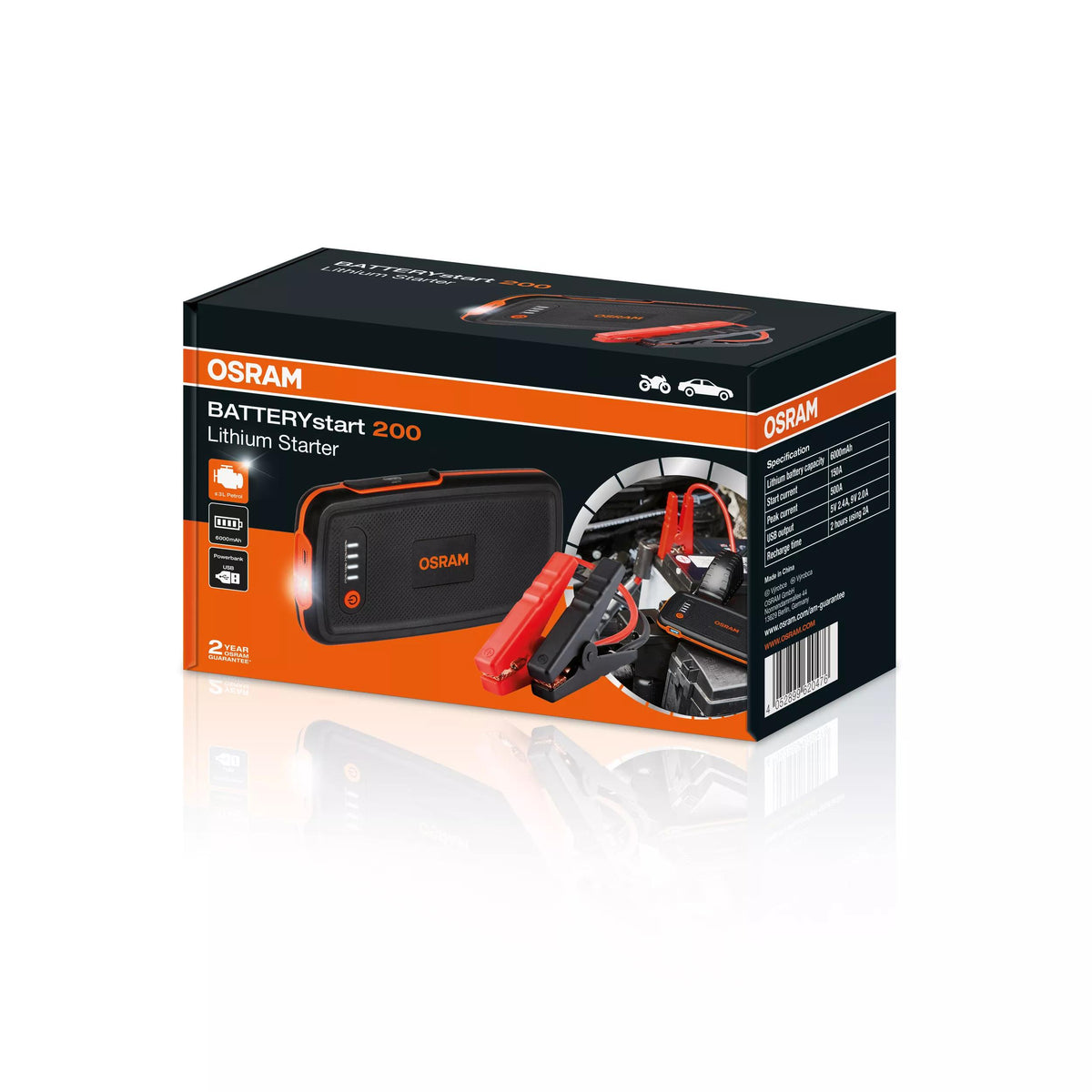 OSRAM BATTERYstart 200 käivitusabi