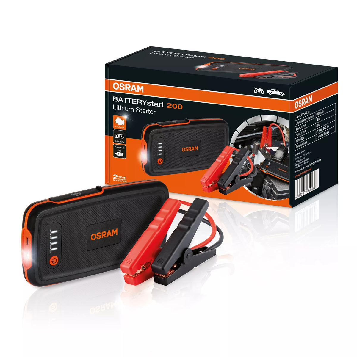 OSRAM BATTERYstart 200 käivitusabi