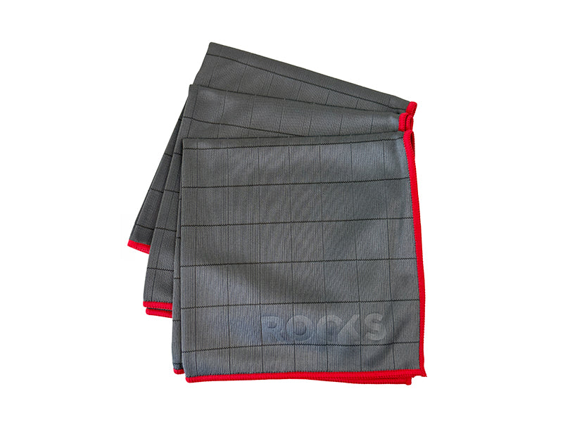 ROOKS Mikrofiiberlapp klaasidele 400 g/m² 40×40 cm 3 tk