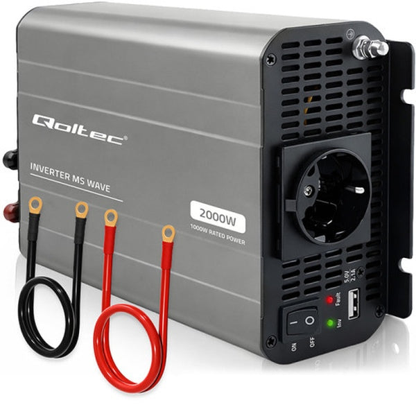 Qoltec Pingemuundur 12 V - 230 V, 1000/2000 W
