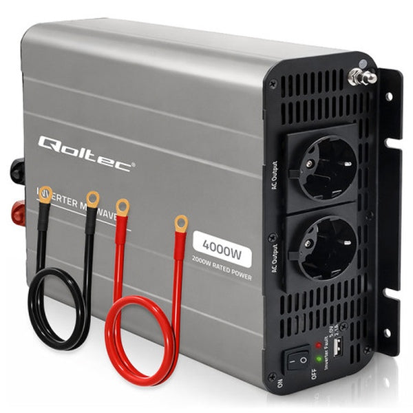 Qoltec Pingemuundur 12 V - 230 V, 2000/4000 W