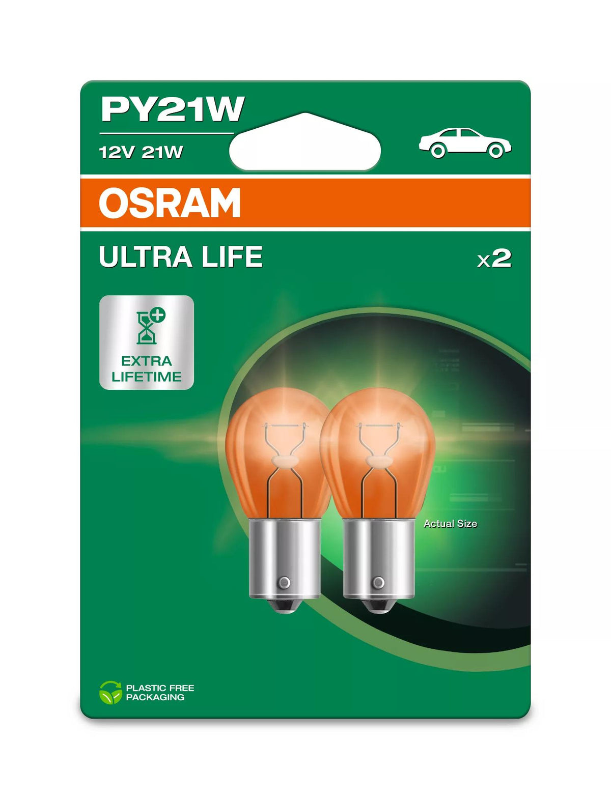 OSRAM ULTRA LIFE PY21W 12 V 21 W signaalpirn
