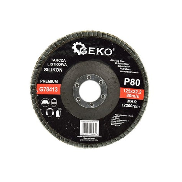 Geko Premium lamellketas 125 mm P80