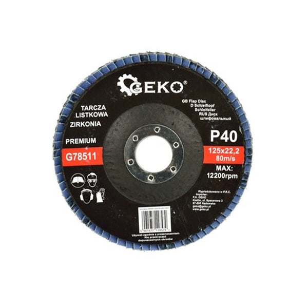 Geko Premium lamellketas 125 mm P40