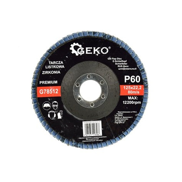 Geko Premium lamellketas 125 mm P60