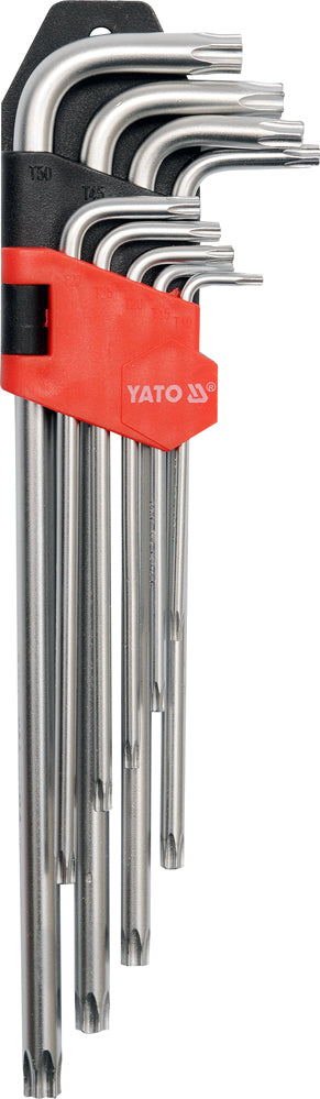 YATO Kuuskantvõtmed TORX T10 - T50, 9 osa