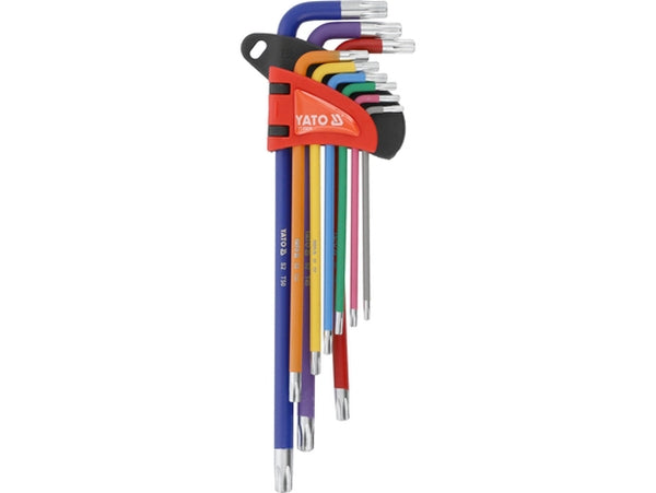YATO TORX-võtmete komplekt T10-T50, 9 osa