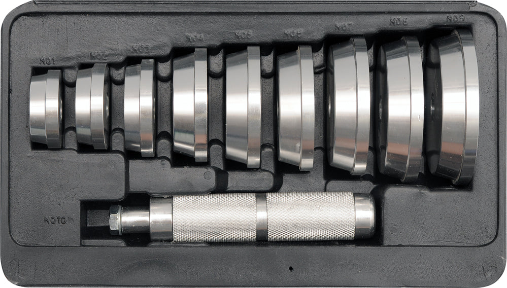 YATO Simeringide paigalduskomplekt, 10 osa, läbimõõt 40-81 mm