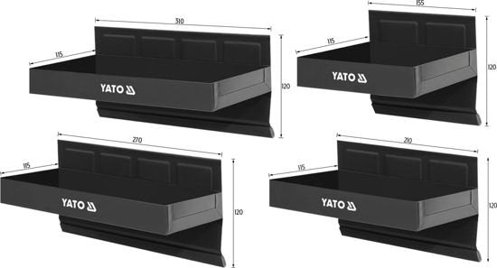 YATO Magnetriiulite komplekt 4 osa