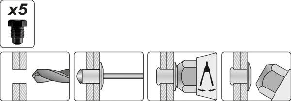 YATO Hoobneetimistangid 3,2- 6,4 mm