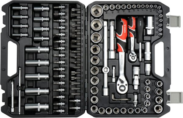 YATO Tööriistakomplekt 1/4 ja 1/2 komplekt 108 osa