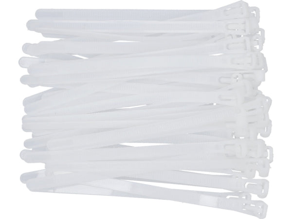 YATO Plastkaablisidemed, avatavad, 3,6x150 mm, 100 osa, valged