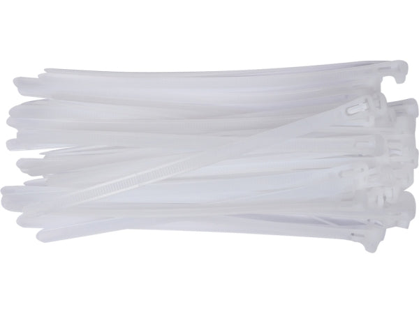 YATO Plastkaablisidemed, avatavad, 4,8x200 mm, 100 osa, valged