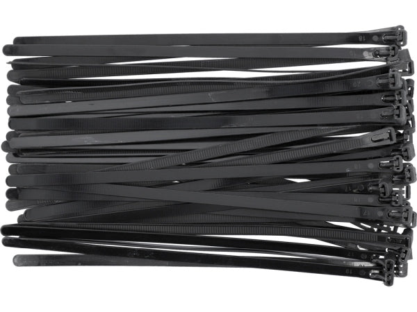 YATO Plastkaablisidemed, avatavad, 7,6x150 mm, 50 osa, mustad