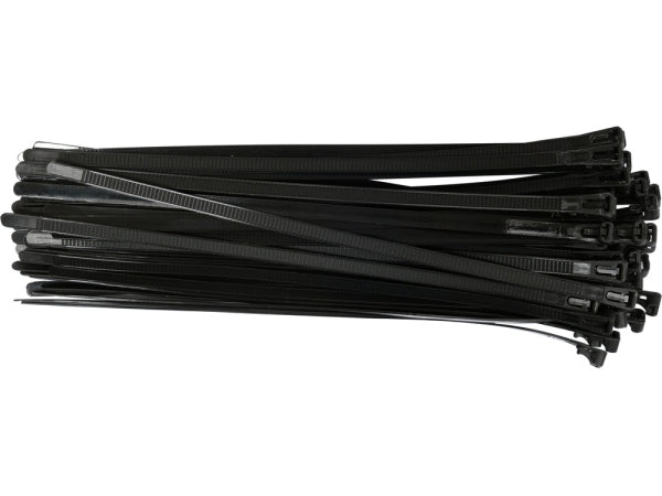 YATO Plastkaablisidemed, avatavad, 7,6x200 mm, 50 osa, mustad