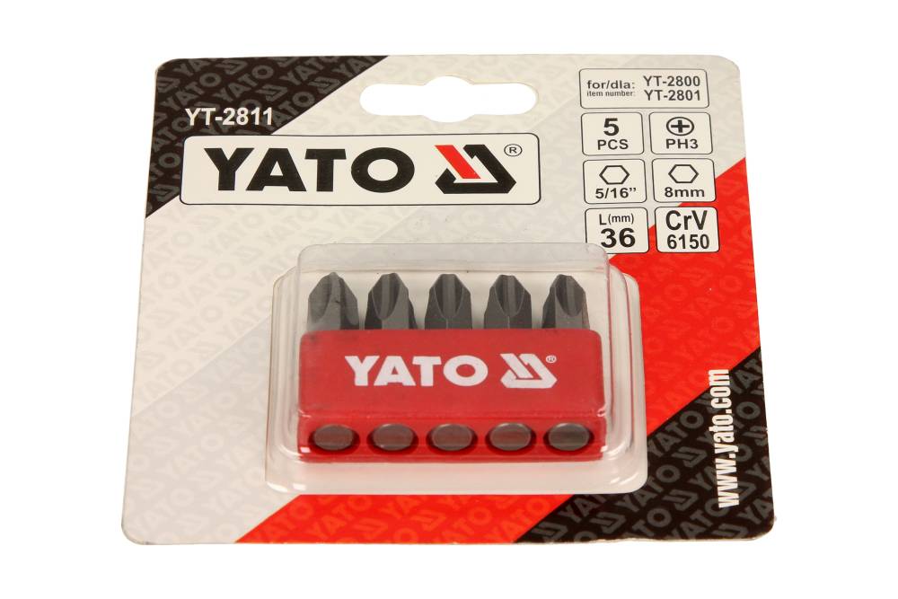 YATO Kruvikeeraja otsakud löögi- PH2, 5 osa