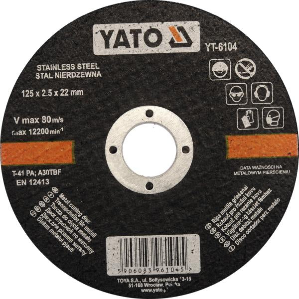 YATO Roostevaba terase lõikeketas 125x2,5x22 mm