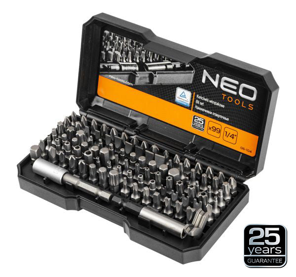 NEO Tools Kruvikeeraja otsakud hoidikuga, 31 osa