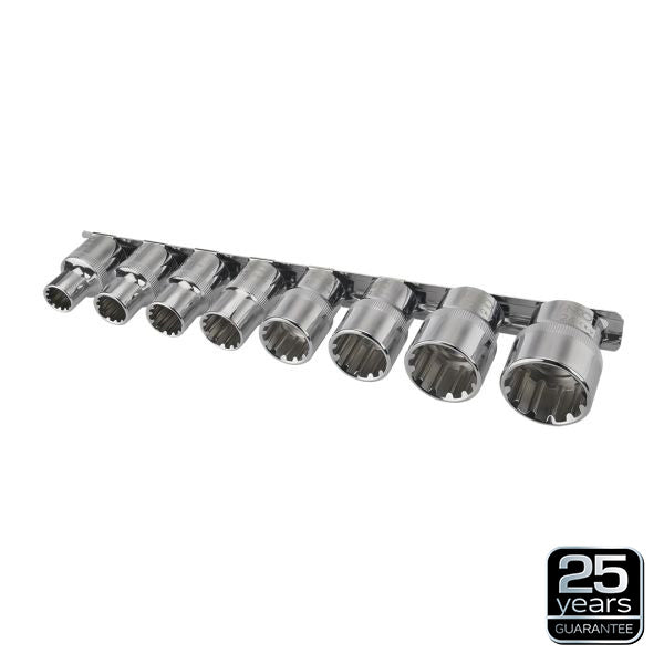 NEO Tools Spline-padrunid 1/2, 8 osa