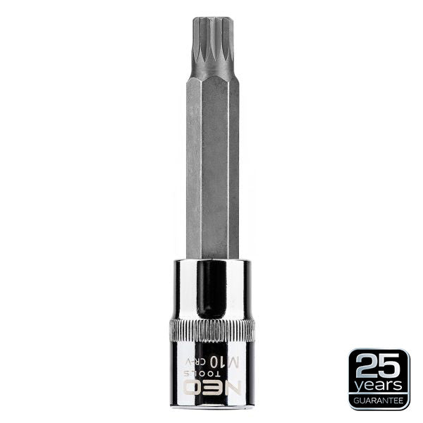 NEO Tools Spline-otsak padrunil 1/2, M6 x 100 mm