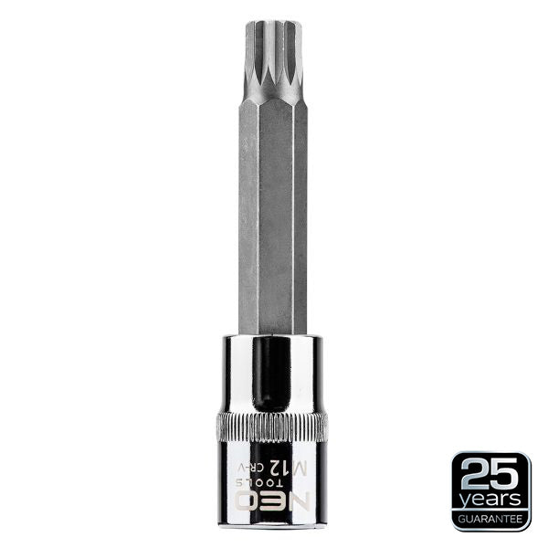 NEO Tools Spline-otsak padrunil 1/2, M8 x 100 mm