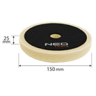 NEO Tools Poleerimispadi 150 x 150 x 25 mm, käsn abrasiivne