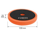 NEO Tools Poleerimispadi 150 x 150 x 25 mm, käsn keskmine