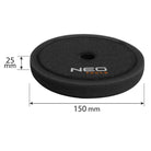 NEO Tools Poleerimispadi 150 x 150 x 25 mm, käsn pehme