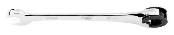 NEO Tools Lõhestatud leht-silmusvõti räikmehhanismiga, 8 mm