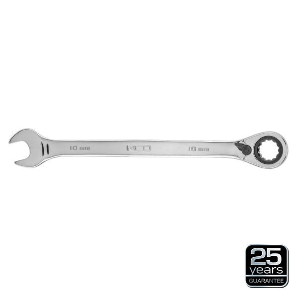 NEO Tools Leht-silmusvõti räikmehhanismi ja lülitiga, 8 mm