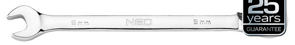 NEO Tools Räikmehhanismi ja lülitiga leht-silmusvõtmed, 12 osa, 8-19 mm, pehme kott