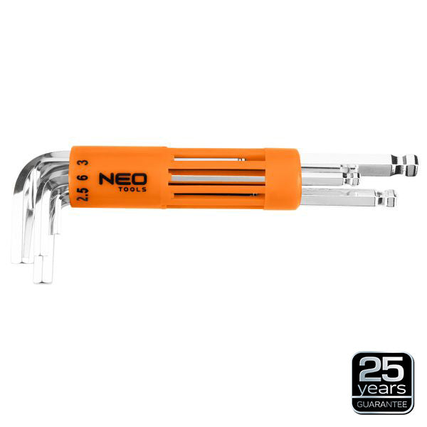 NEO Tools Torx-võtmed T10-50, 9 osa, värvilised