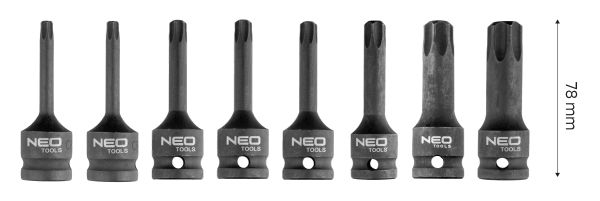 NEO Tools Löökliigendite komplekt 3 osa, 1/4, 3/8, 1/2