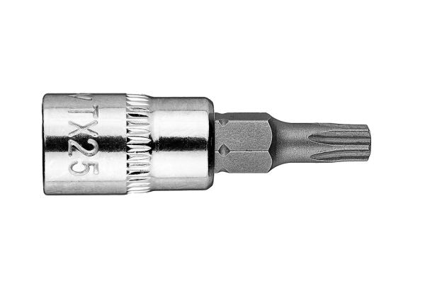 NEO Tools Torx-otsak TX25 padrunil 1/4, lühike, 37 mm