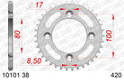 AFAM Tagumine hammasratas 10101-38, 38z, samm 420, teras