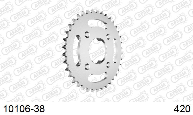 AFAM Tagumine hammasratas 10106-38, 38z, samm 420, teras