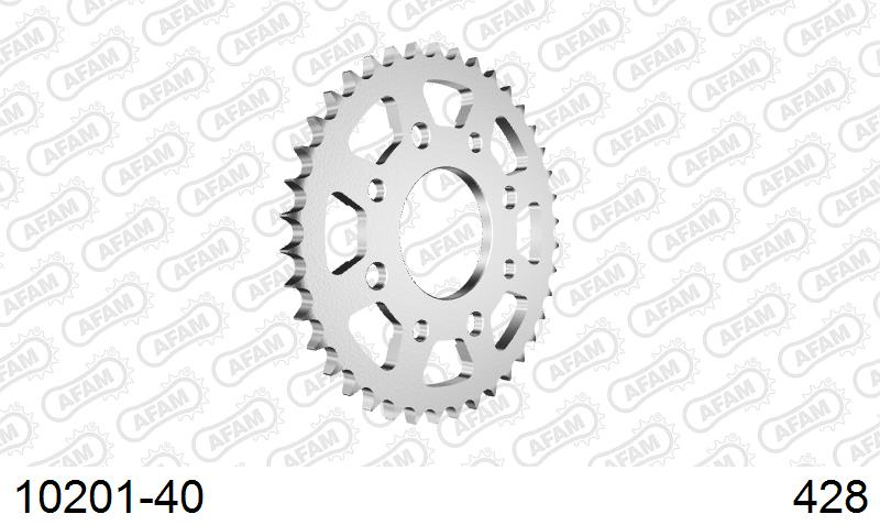 AFAM Tagumine hammasratas 10201-40, 40z, samm 428, teras
