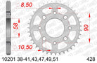 AFAM Tagumine hammasratas 10201-37, 37z, samm 428, teras