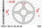 AFAM Tagumine hammasratas 10221-44, 44z, samm 520, teras