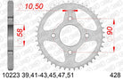 AFAM Tagumine hammasratas 10223-43, 43z, samm 428, teras