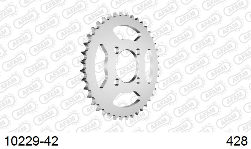 AFAM Tagumine hammasratas 10229-42, 42z, samm 428, teras